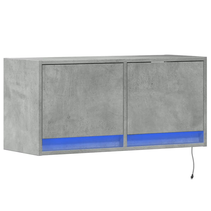 Tv-Wandschrank Mit Led-Beleuchtung 80X31X38 Cm