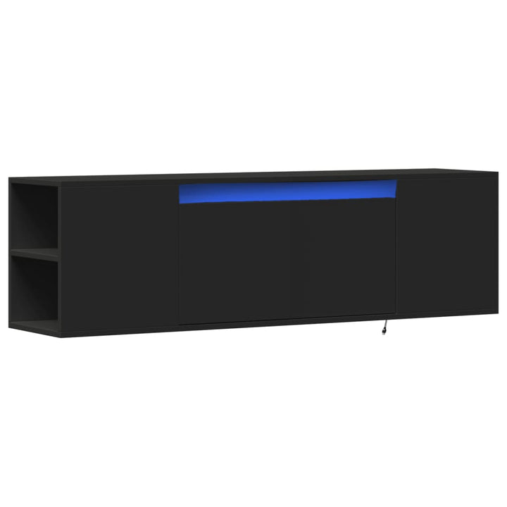 Tv-Wandschrank Mit Led-Beleuchtung 135X31X39,5 Cm