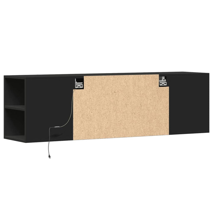 Tv-Wandschrank Mit Led-Beleuchtung 135X31X39,5 Cm