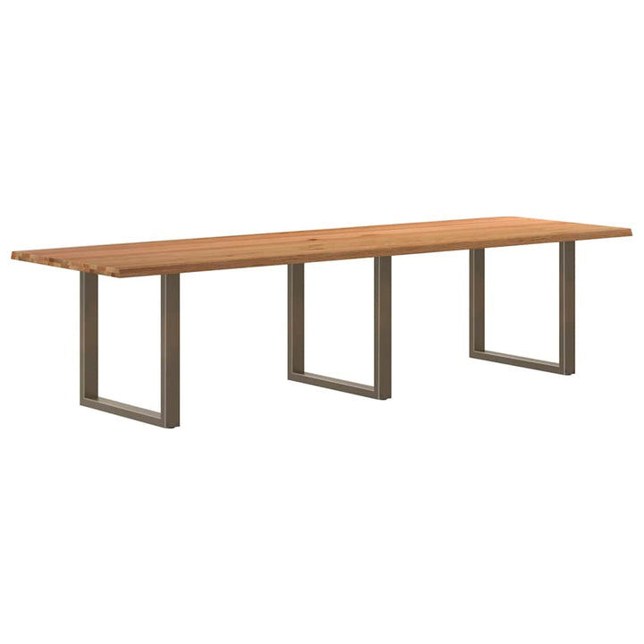 Esstisch Mit Baumkanten 180X80X74Cm Massivholz Eiche Rechteckig