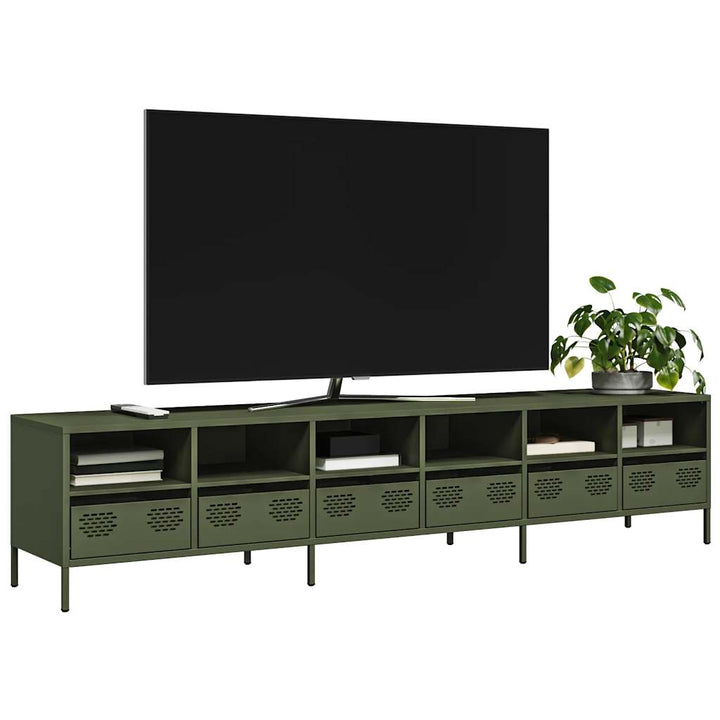 Tv-Schrank 68X39X43,5 Cm Kaltgewalzter Stahl