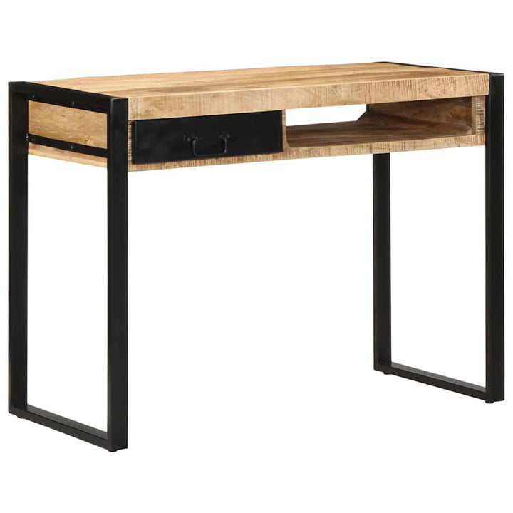 Schreibtisch 100X50X75 Cm Raues Massivholz Mango