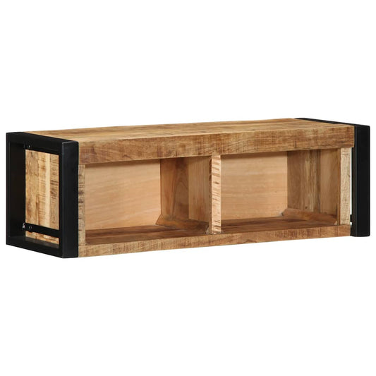 Tv-Schrank 80X30X25 Cm Raues Massivholz Mango