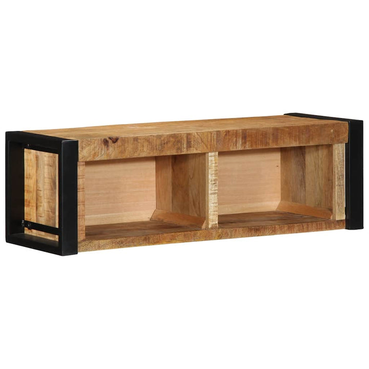 Tv-Schrank 80X30X25 Cm Raues Massivholz Mango