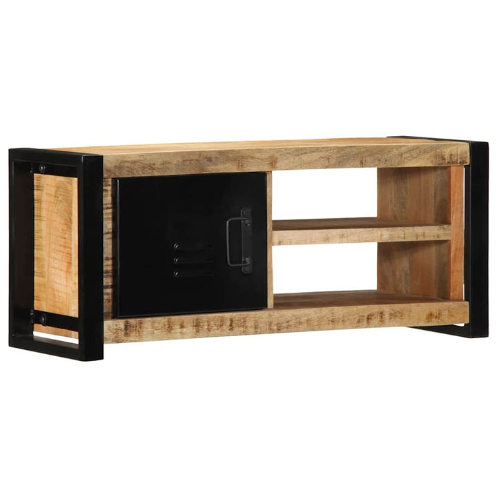 Tv-Schrank 80X30X35 Cm Raues Massivholz Mango