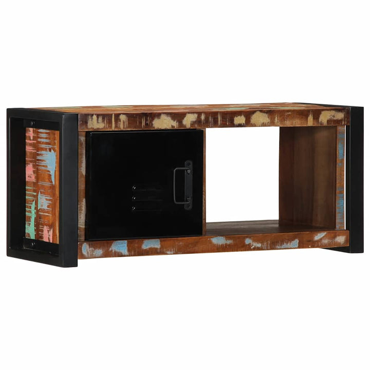 Tv-Schrank 80X30X35 Cm Massivholz Altholz