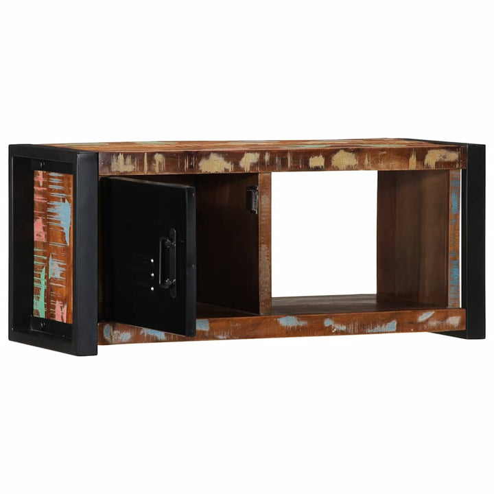 Tv-Schrank 80X30X35 Cm Massivholz Altholz