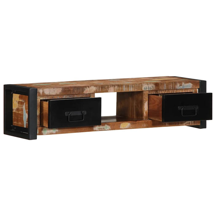 Tv-Schrank 100X30X25 Cm Massivholz Altholz