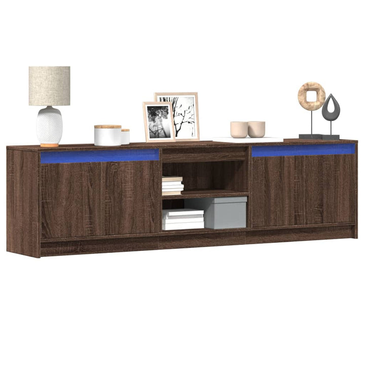 Tv-Schrank Mit Led-Beleuchtung Sonoma-Eiche 100X34X50 Cm