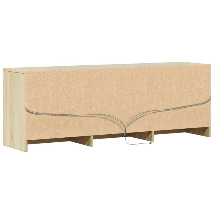 Tv-Schrank Mit Led-Beleuchtung Sonoma-Eiche 140X34X50 Cm