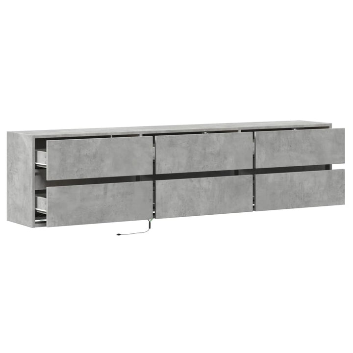 Tv-Wandschrank Mit Led 180X31X45 Cm