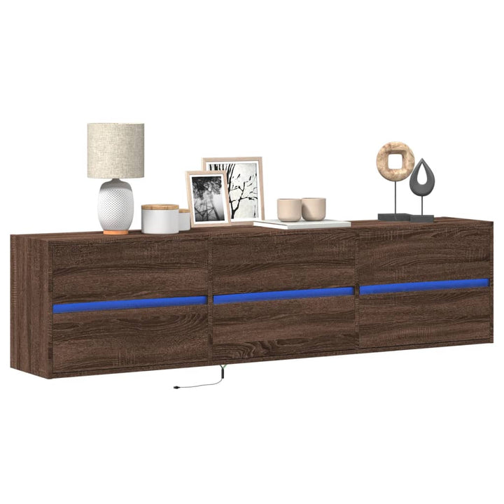 Tv-Wandschrank Mit Led 180X31X45 Cm