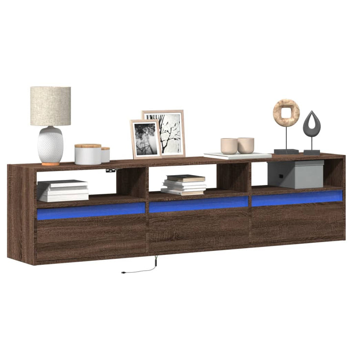 Tv-Wandschrank Mit Led-Beleuchtung Sonoma 41X31X45 Cm