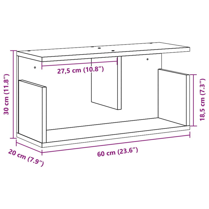 Wandschrank Sonoma-Eiche Holzwerkstoff