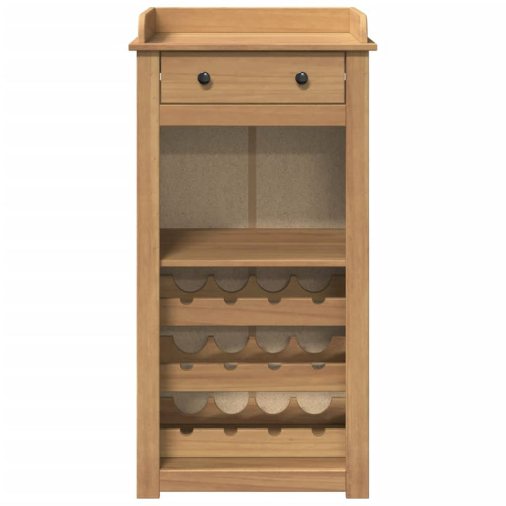 Weinschrank Panama 57X40X111,5 Cm Massivholz Kiefer