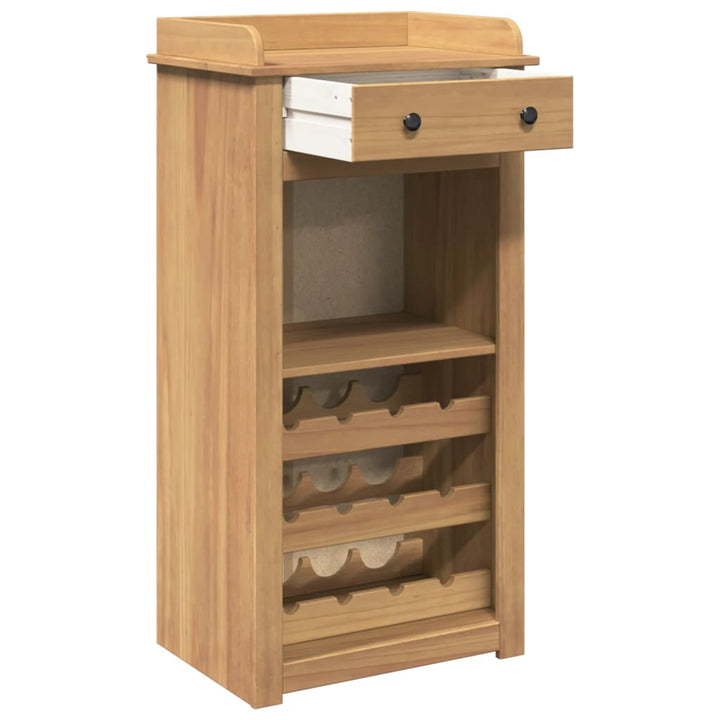 Weinschrank Panama 57X40X111,5 Cm Massivholz Kiefer