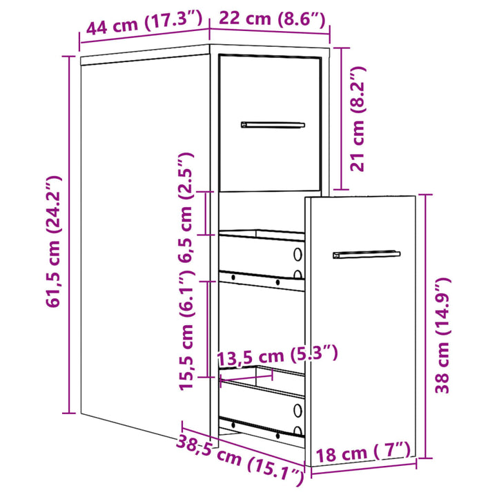 Badschrank Schmal Mit Rollen Holzwerkstoff