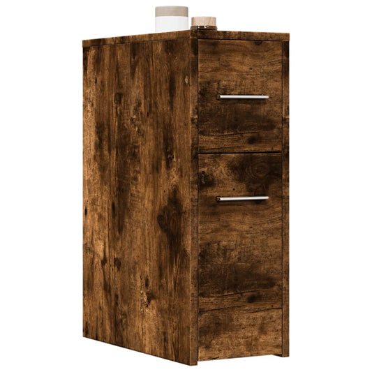 Badschrank Schmal Mit Rollen Holzwerkstoff