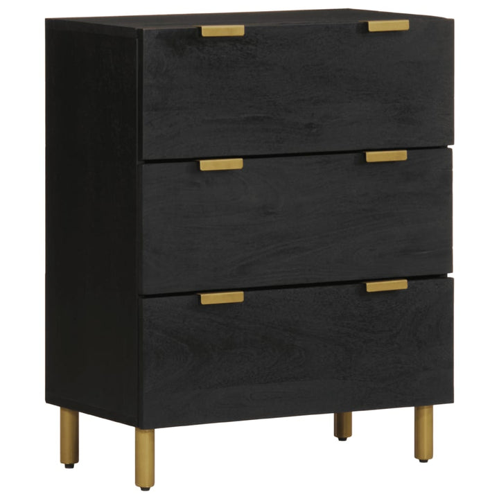 Sideboards 2 Stk. Schwarz 60X33X75 Cm Holzwerkstoff Dunkelgrau