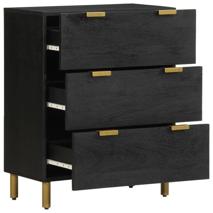 Sideboards 2 Stk. Schwarz 60X33X75 Cm Holzwerkstoff Dunkelgrau