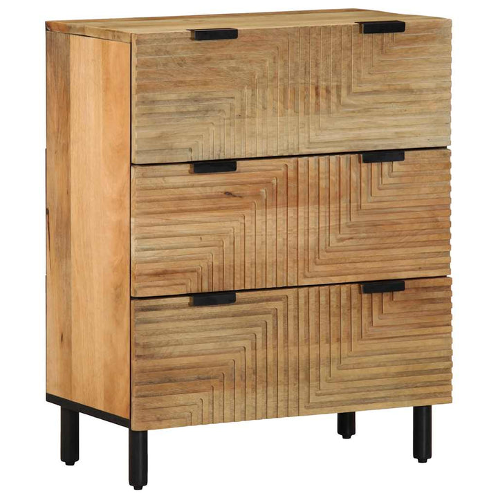 Sideboards 2 Stk. 60X33X75 Cm Massivholz Mango