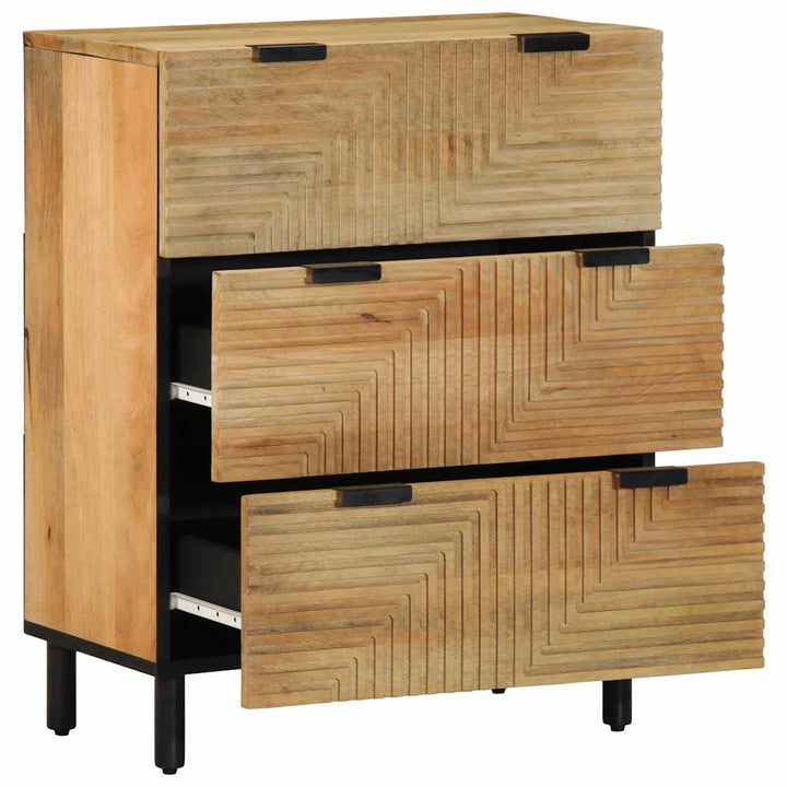 Sideboards 2 Stk. 60X33X75 Cm Massivholz Mango