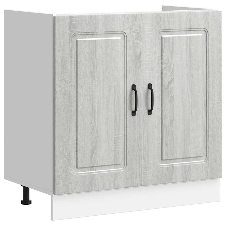 Spülenunterschrank Kalmar 80X46X81,5 Cm Grau Sonoma