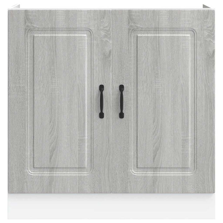 Spülenunterschrank Kalmar 80X46X81,5 Cm Grau Sonoma