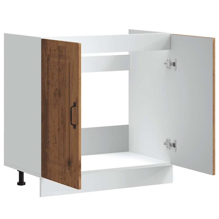 Spülenunterschrank Kalmar -Optik 80X46X81,5 Cm Altholz