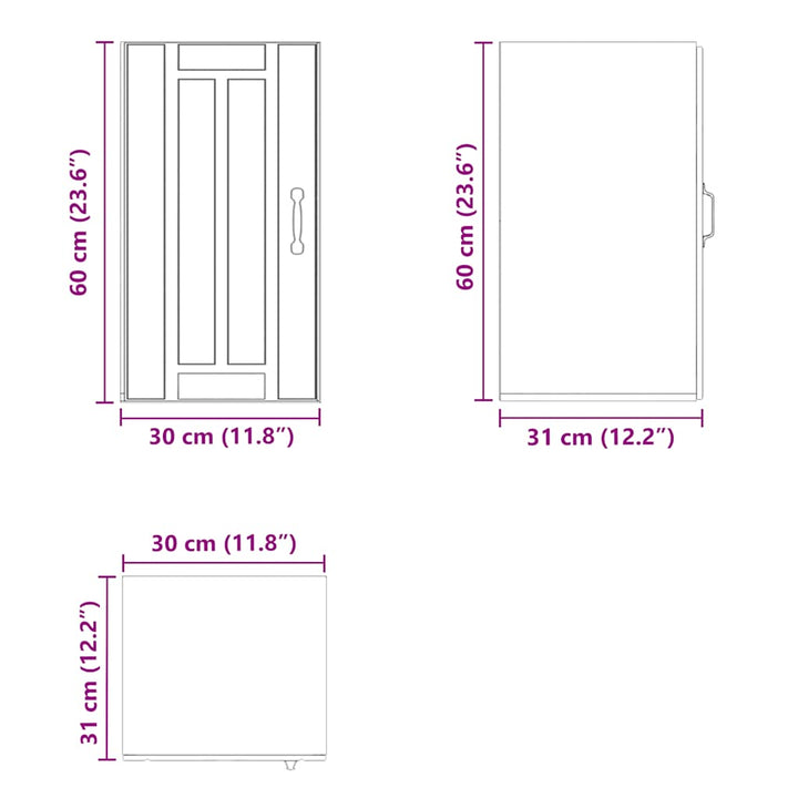 Küchen-Hängeschrank Lucca Holzwerkstoff Weiß