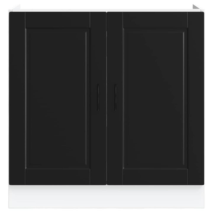 Spülenunterschrank Porto 80X46X81,5 Cm Holzwerkstoff Schwarz