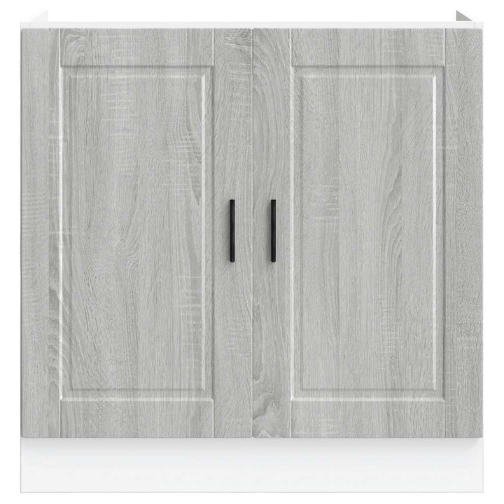 Spülenunterschrank Porto 80X46X81,5Cm Holzwerkstoff Grau Sonoma