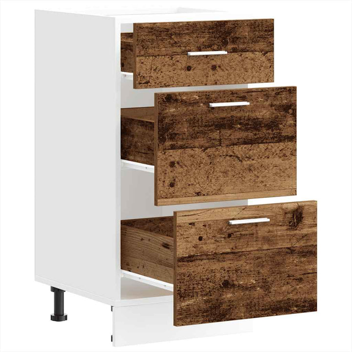 Unterschrank -Optik 40X46X81,5 Cm Holzwerkstoff Altholz