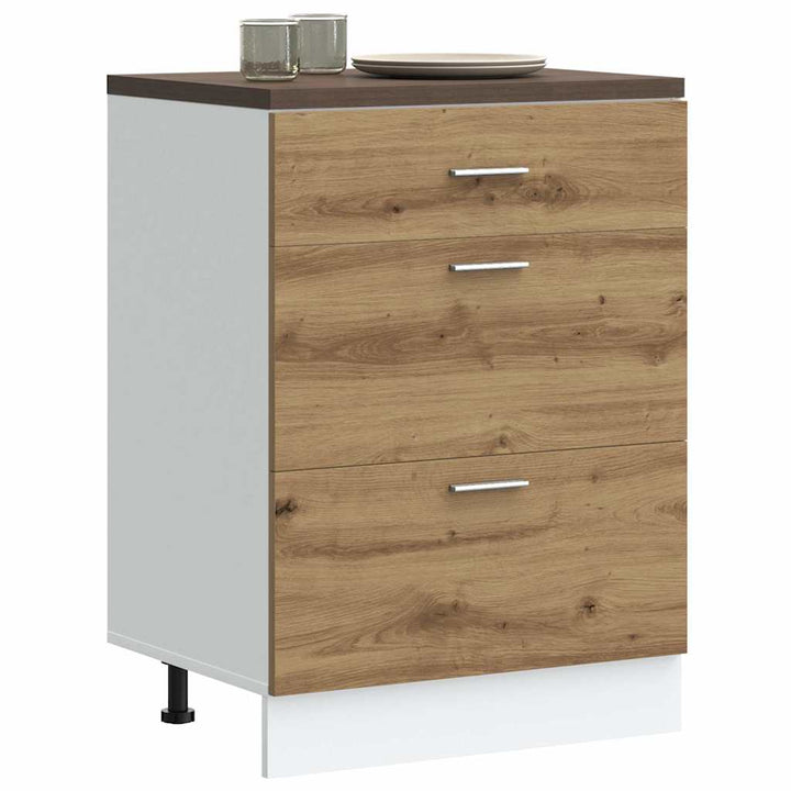 Hängeschrank Artisan-Eiche 80X31X60 Cm Holzwerkstoff Eiche Handwerklich