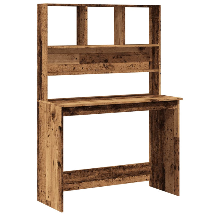 Schreibtisch Mit Regal 102X45X148 Cm Holzwerkstoff