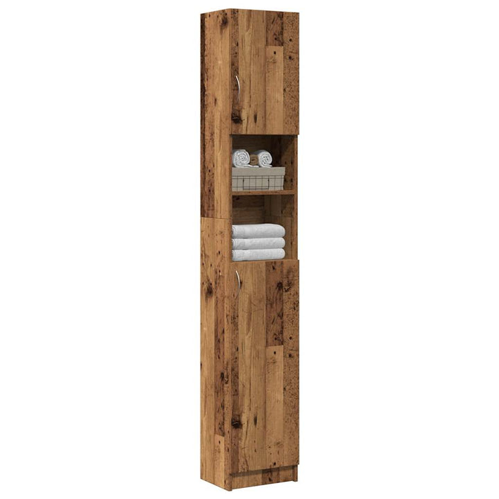 Badezimmerschrank 32×25,5×190 Cm Holzwerkstoff