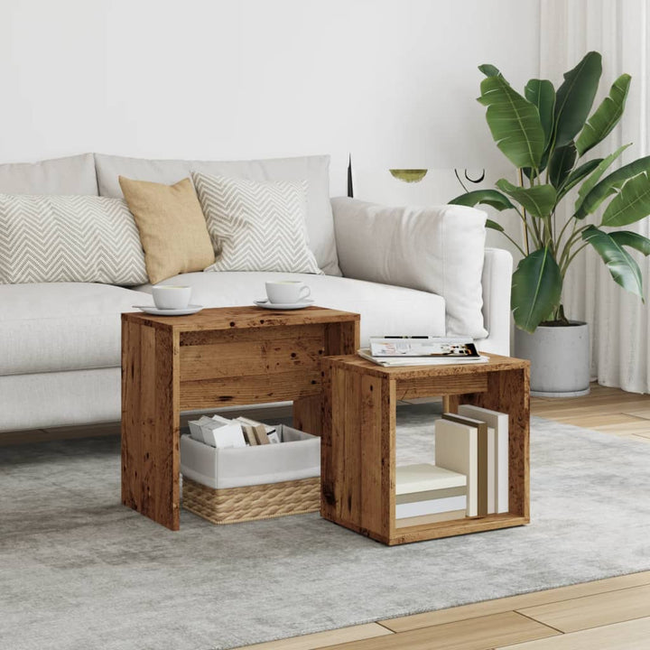 Couchtisch-Set 48X30X45 Cm Holzwerkstoff