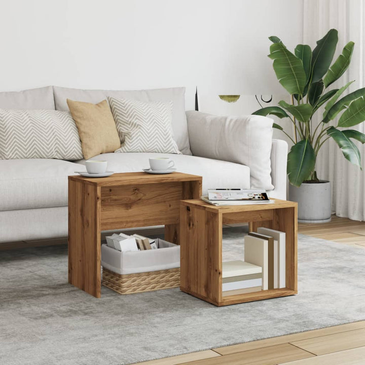 Couchtisch-Set 48X30X45 Cm Holzwerkstoff