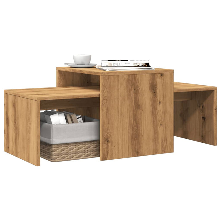 Couchtisch-Set 100X48X40 Cm Holzwerkstoff