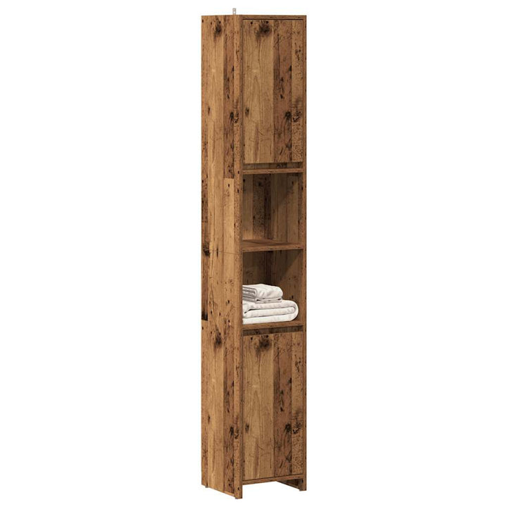 Badezimmerschrank 30X30X183,5 Cm Holzwerkstoff