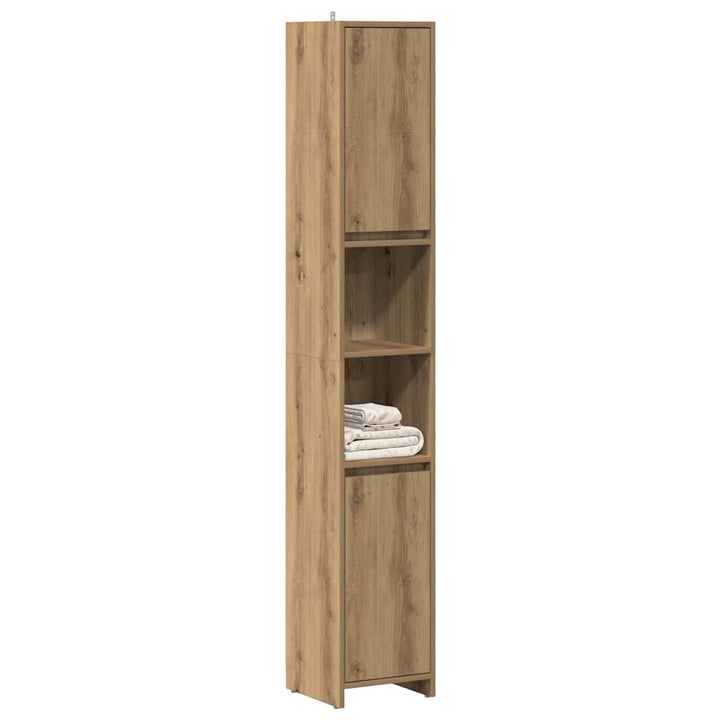 Badezimmerschrank 30X30X183,5 Cm Holzwerkstoff