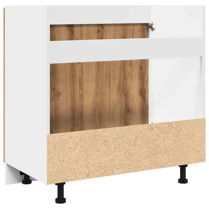 Spülenunterschrank Artisan-Eiche 80X46X81,5 Cm Holzwerkstoff Eiche Handwerklich