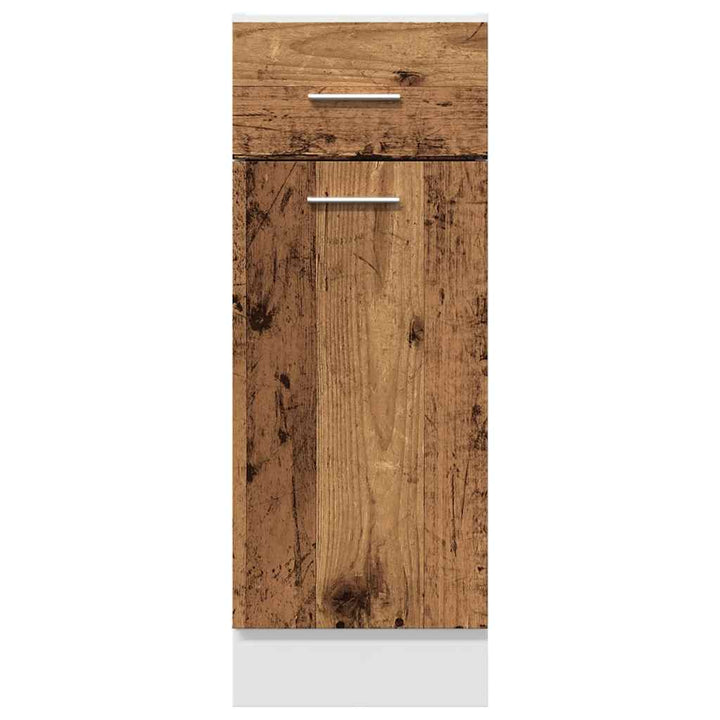 Schubunterschrank -Optik 30X46X81,5 Cm Holzwerkstoff Altholz