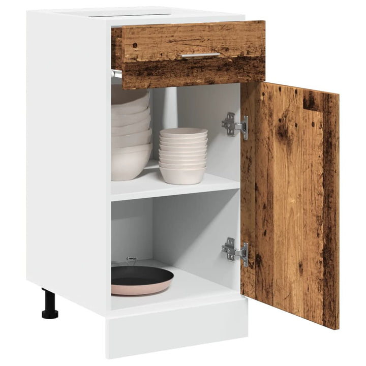 Unterschrank -Optik 40X46X81,5 Cm Holzwerkstoff Altholz