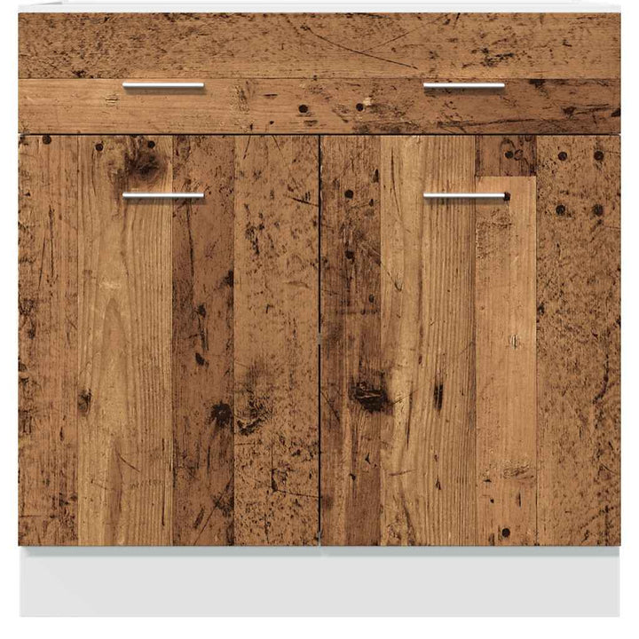 Schubunterschrank -Optik 80X46X81,5 Cm Holzwerkstoff Altholz