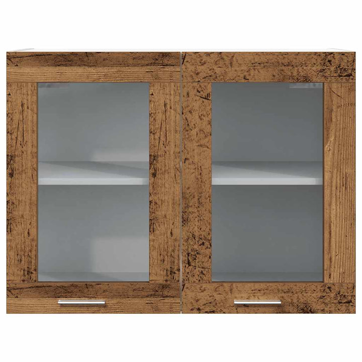 Hängeglasschrank -Optik 80X31X60 Cm Holzwerkstoff Altholz