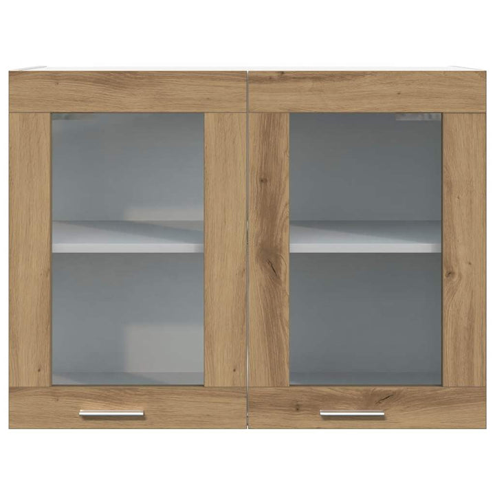 Hängeglasschrank Artisan-Eiche 80X31X60 Cm Holzwerkstoff Eiche Handwerklich