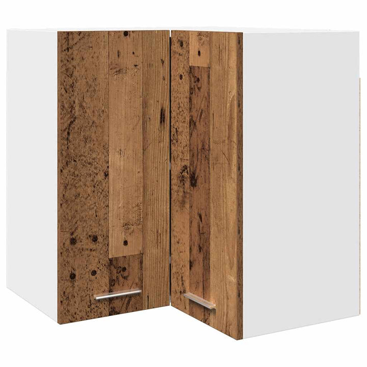 Eck-Hängeschrank -Optik 57X57X60 Cm Holzwerkstoff Altholz