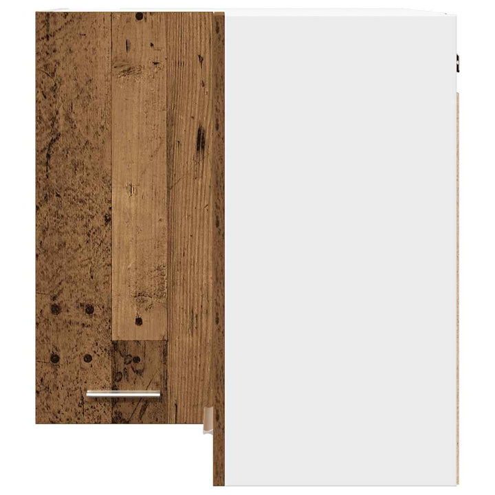 Eck-Hängeschrank -Optik 57X57X60 Cm Holzwerkstoff Altholz