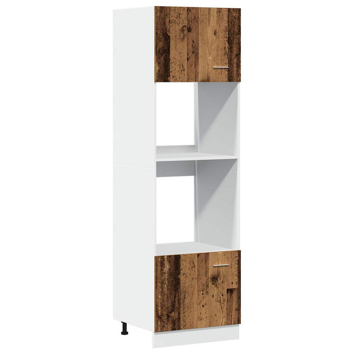 Mikrowellenschrank -Optik 60X57X207 Cm Holzwerkstoff Altholz